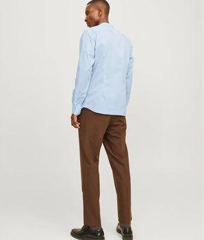 Camicia manica lunga collo coreano
