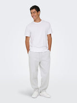 ONSCERES WIDE PANT - grigio chiaro - 1